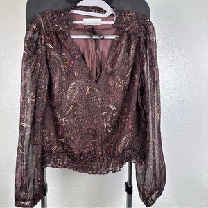 Lucky Brand Women's Paisley-Print Bubble-Hem Size XS